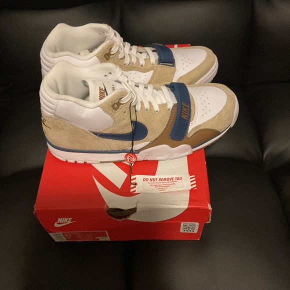 Nike Air Trainer 1 Bo Jackson Size 9.5 Limestone and Valerian Blue - Picture 3 of 8